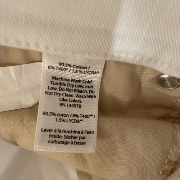 Vineyard Vines White Stepped Hemmed Jeans - Picture 7 of 8